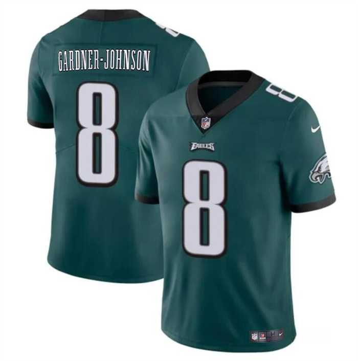 Men & Women & Youth Philadelphia Eagles #8 Chauncey Gardner-Johnson Green Vapor Untouchable Limited Football Stitched Jersey